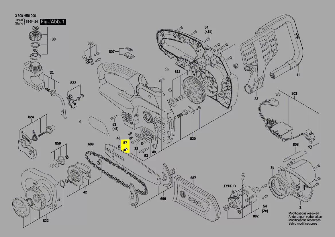 vis réf. F 016 L74 467 Bosch